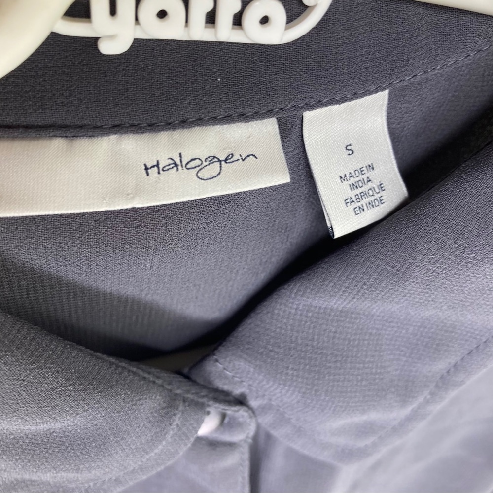 Halogen Sleeveless Long Button Down Size Small - image 3